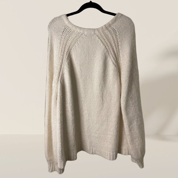 Ava & Viv Cream Knit V-Neck Sweater - 2X 🤍✨ - Picture 3 of 5
